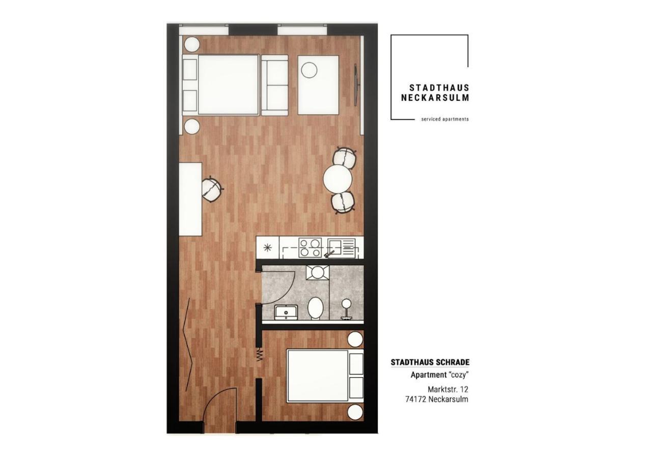 Stadthaus Neckarsulm Serviced Apartments - Stadthaus Schrade المظهر الخارجي الصورة