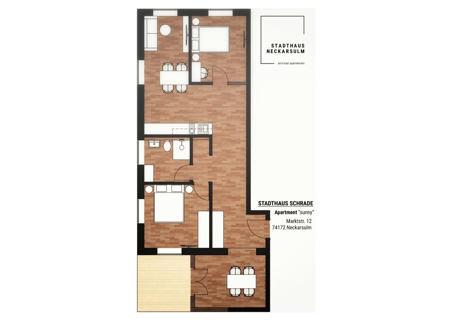 Stadthaus Neckarsulm Serviced Apartments - Stadthaus Schrade المظهر الخارجي الصورة